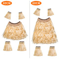 Hawaiian Style Grass Skirt Set