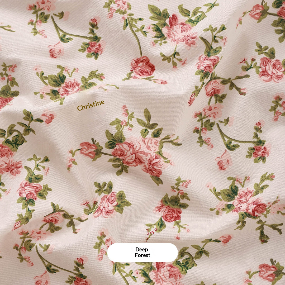 Tissu de coton fait main de style pastoral