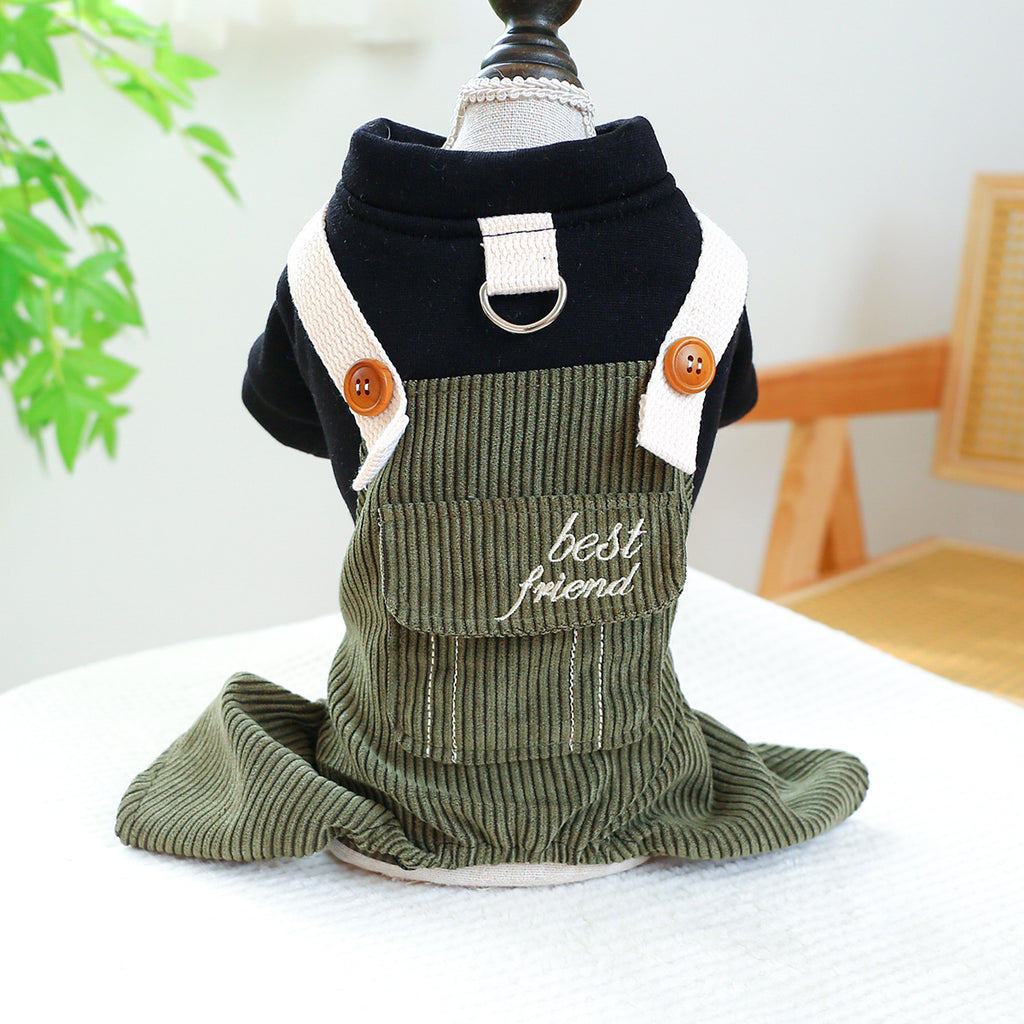Animaux de compagnie Ring Cat Vêtements Corduroy