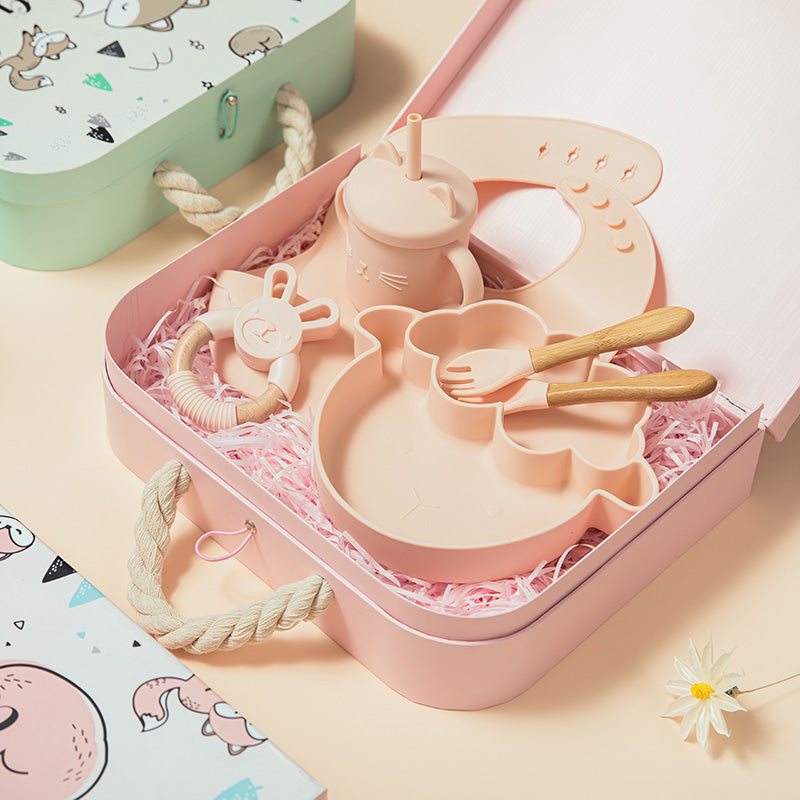Ensemble de vaisselle pour nouveau-né Baby Silicone Bowl