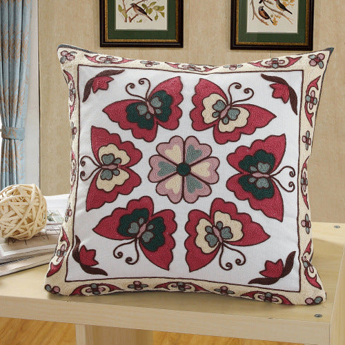 Tissu de coton brodé Grand repose-tête de lit oreiller