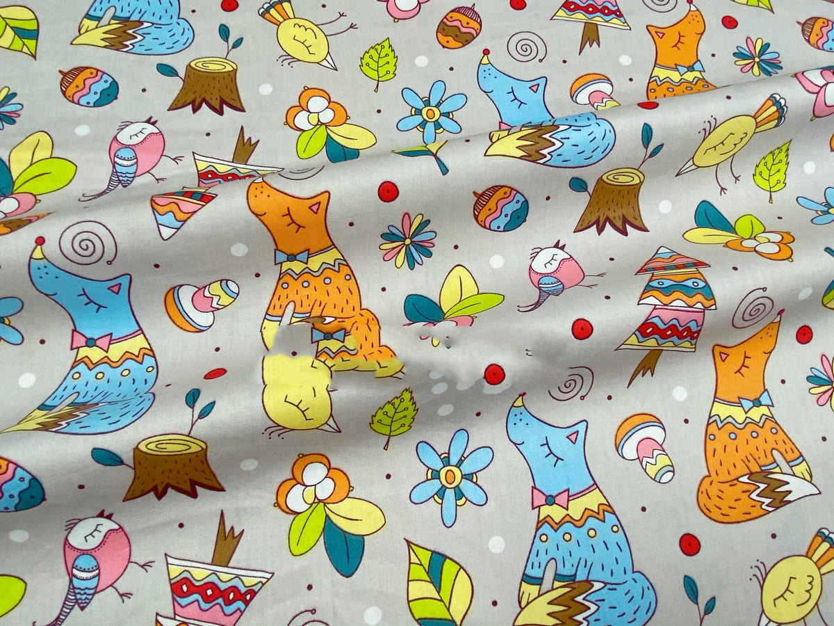 Cartoon coton Twill feuille de lit Couverture matelassée Tissu imprimé