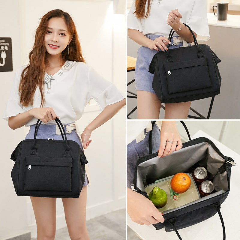 Sac à lunch Bento thermique Zipper Oxford Cloth Grande capacité