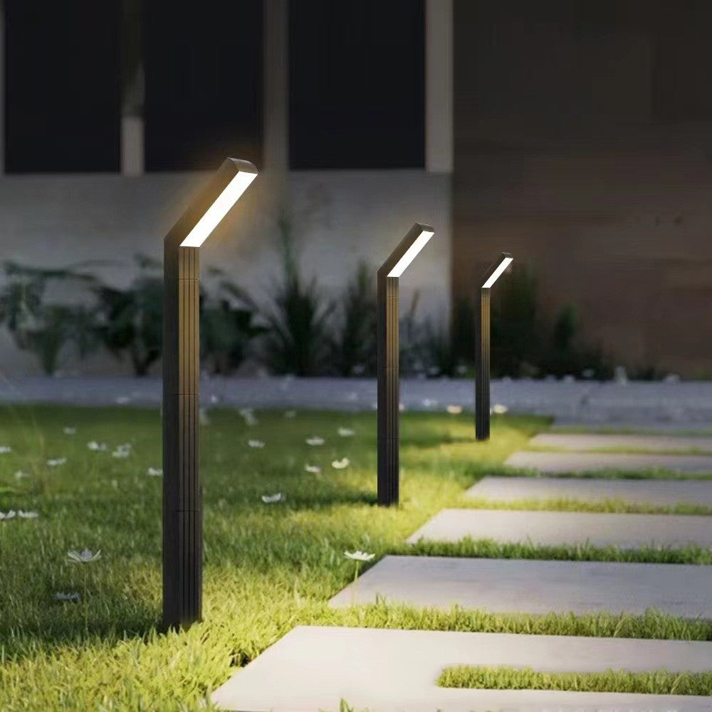 Lampe de pelouse solaire en T