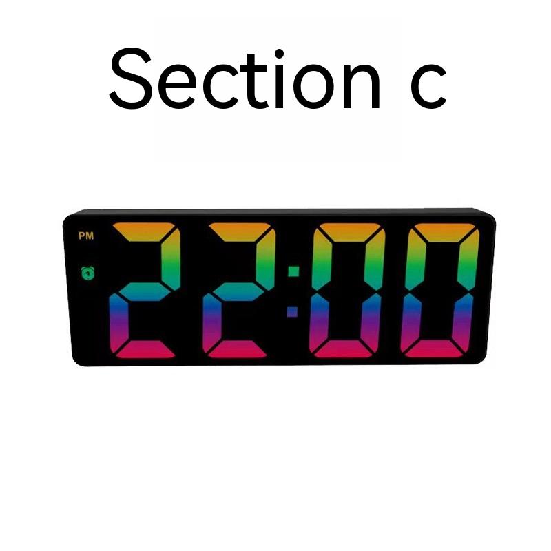 Horloge de chevet électronique Big Screen et Font