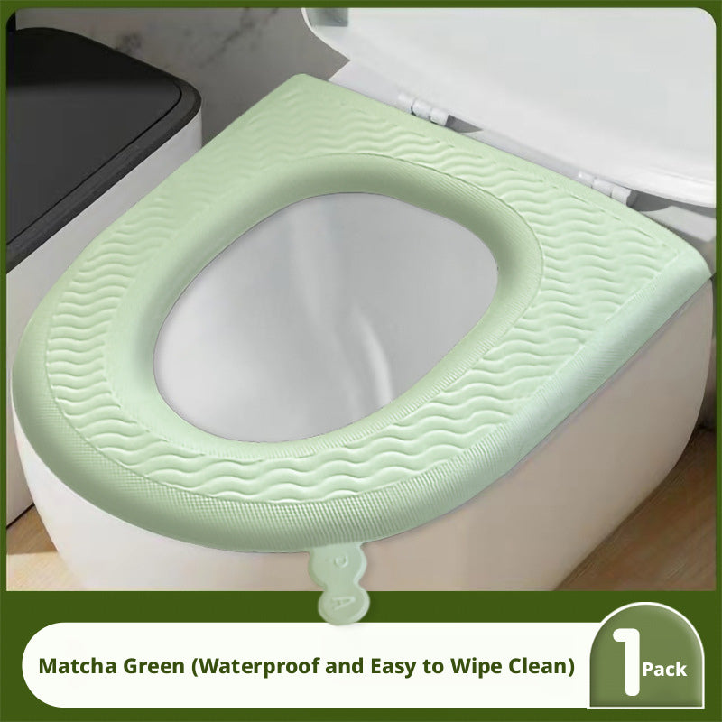 Mat de toilette imperméable-Matcha Green-1 pack