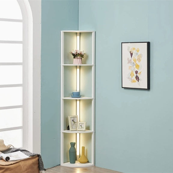 Lampe de sol Canapé avec étagère intégrée au milieu du siècle style moderne éclairage ambiant