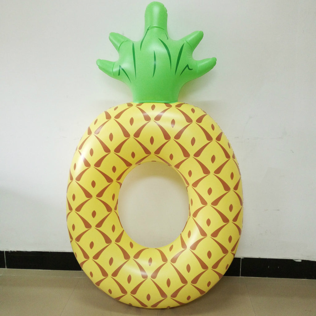 Bague de natation en ananas portable gonflable en PVC