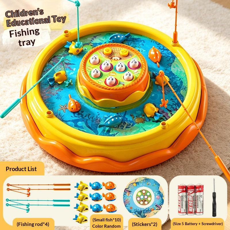 Ensemble de jouets de pêche magnétique électrique