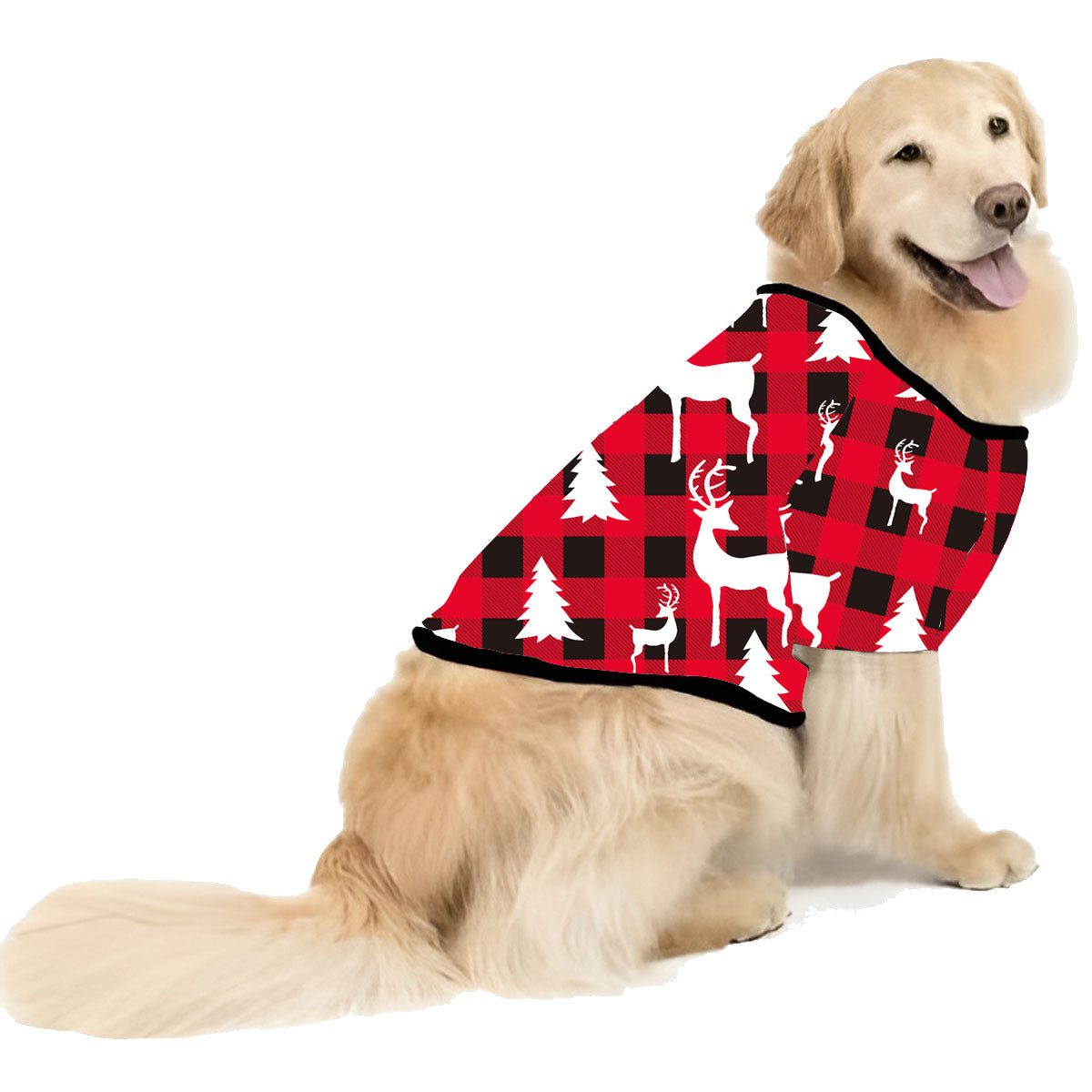 Parent-child Leisure Wear Set Plaid Pitching Print Christmas