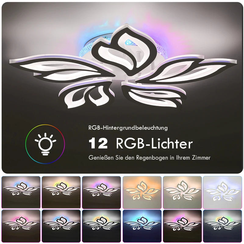 54W LED plafonnier lumière avec RGB couleur changer lampe arrière
