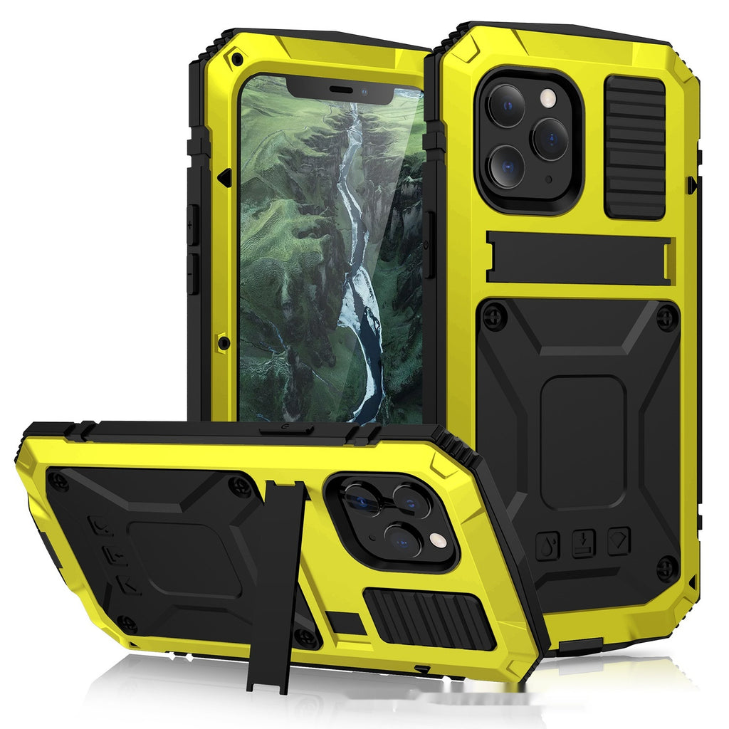 Case de téléphone mobile métal paquet complet anti goutte
