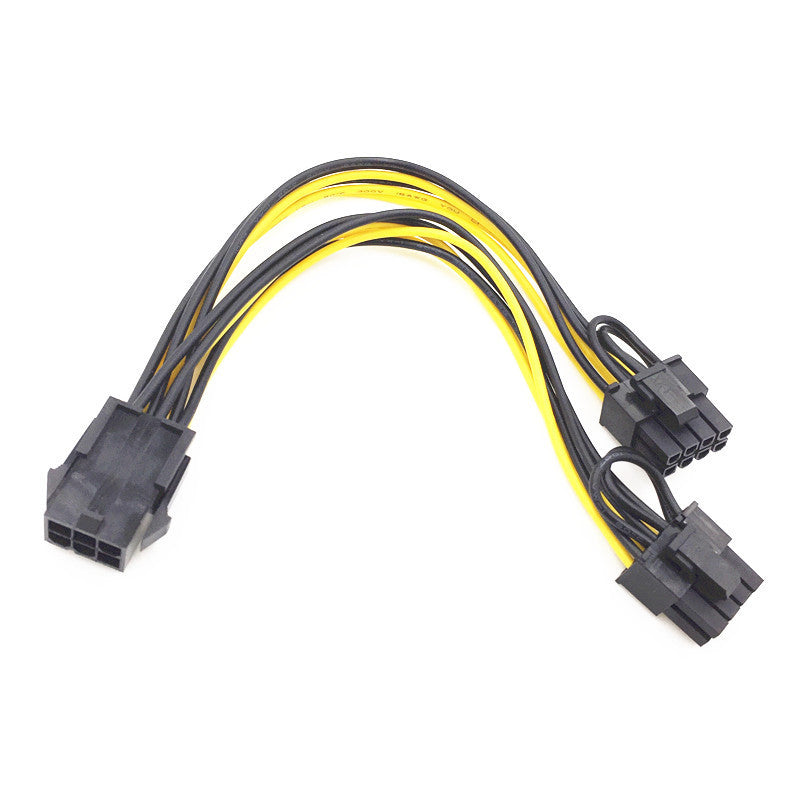 Ligne d'alimentation de carte graphique 6pin à double 8pin