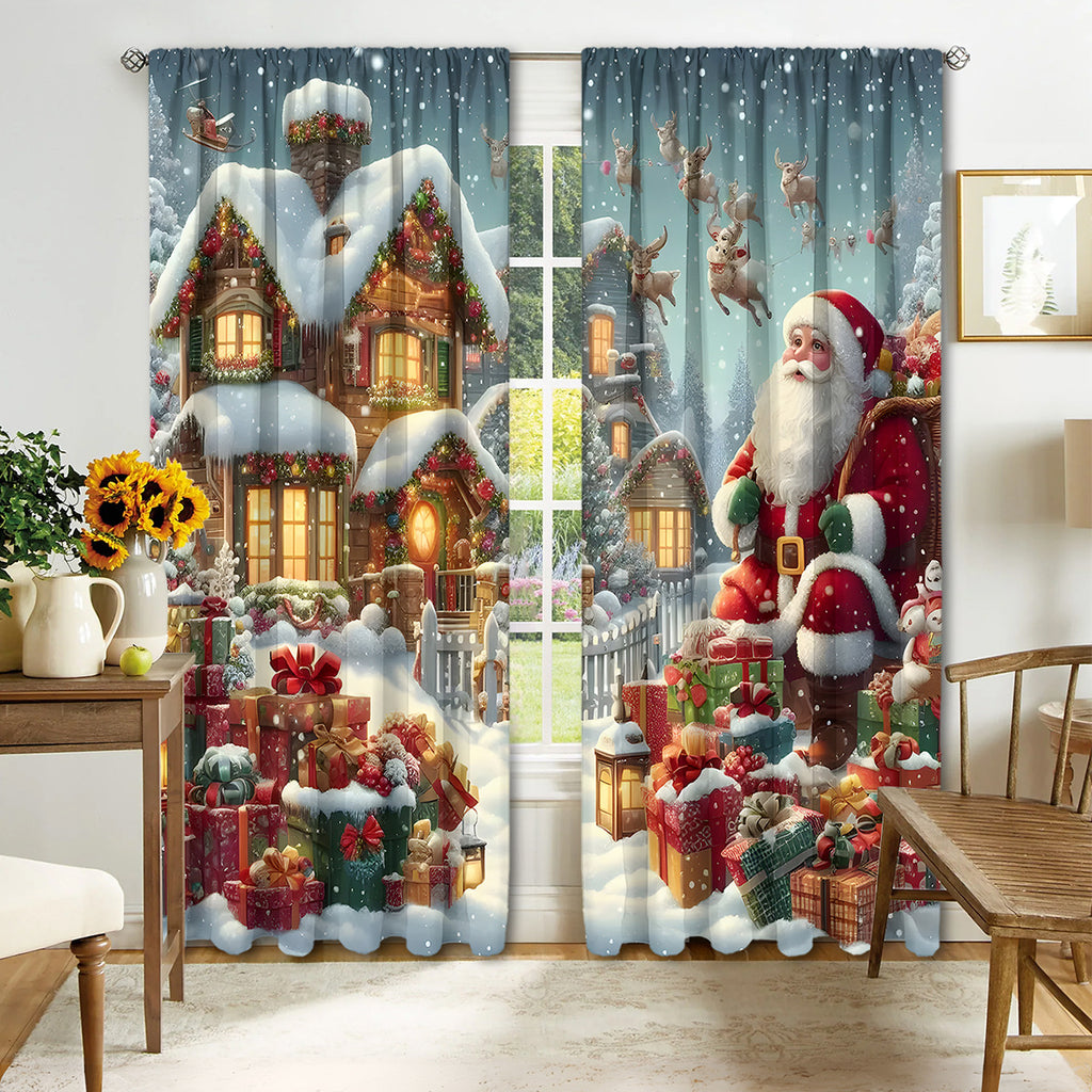 Rideau de Noël Rideau d'impression 3D