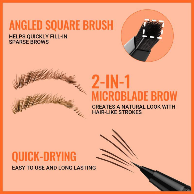 Crayon de sourcils sauvages résistant à l'eau de longue durée