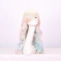 Double queue de cheval Long Curly Wig complet