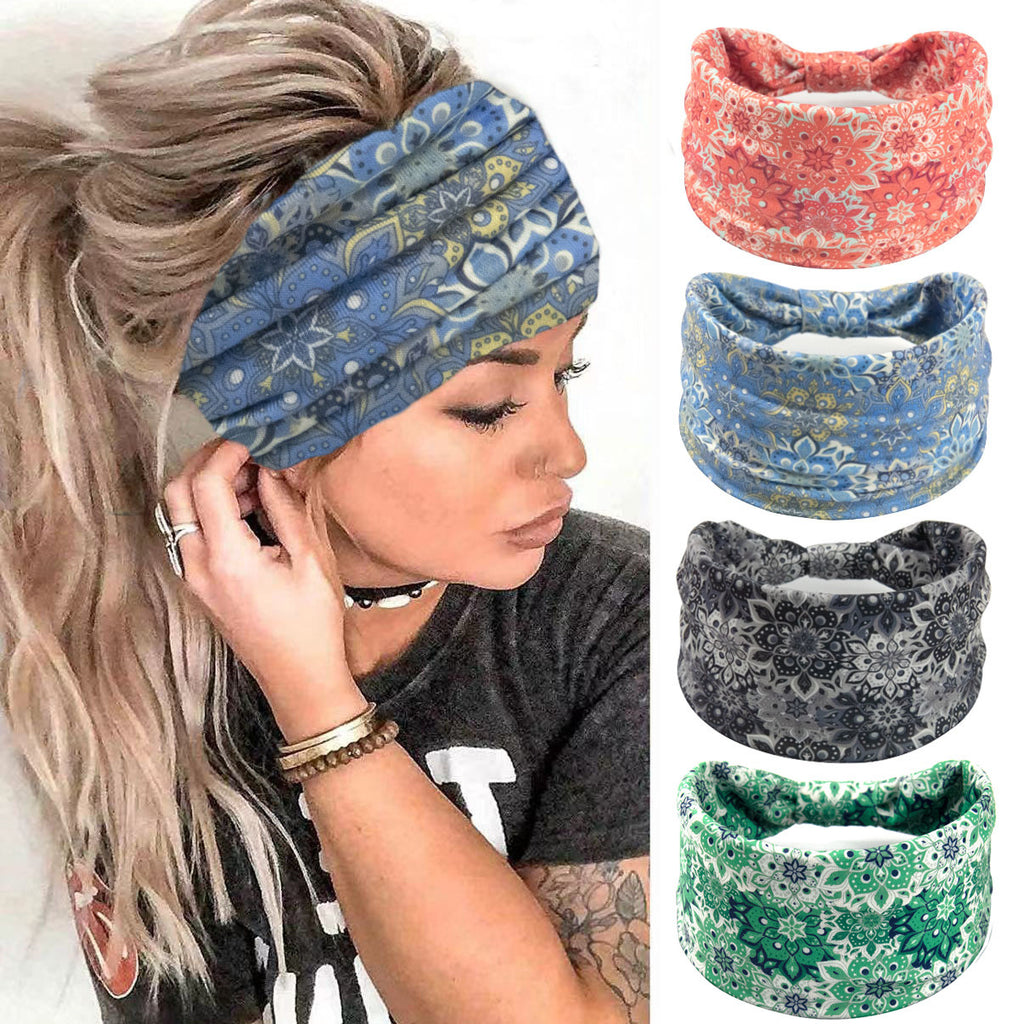 Bande de cheveux bohème Sport Yoga Bande de cheveux