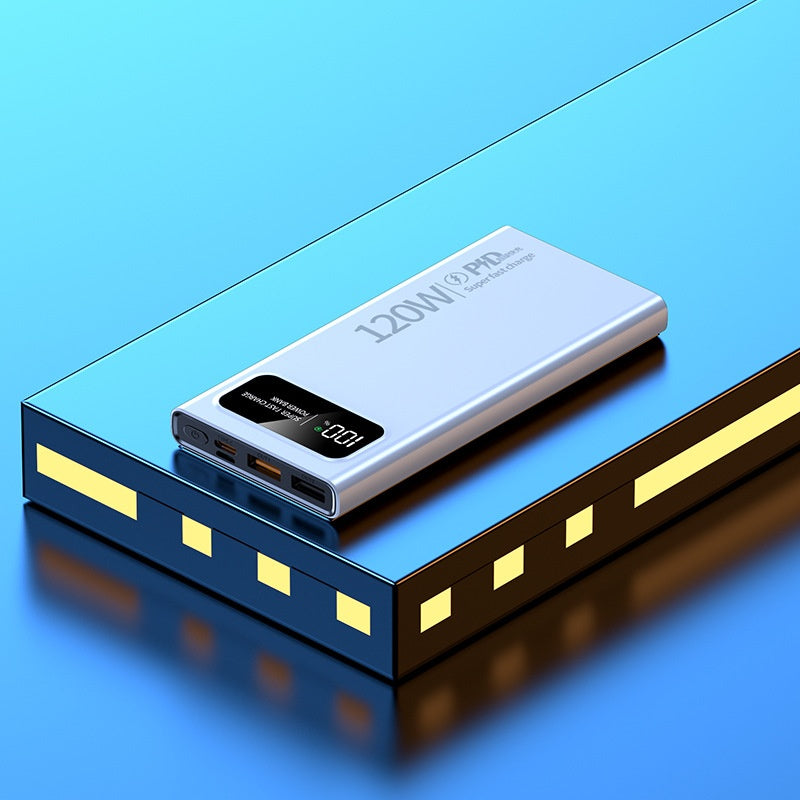 120W Power Bank 20000 MA Super Fast Charge Alimentation mobile de grande capacité