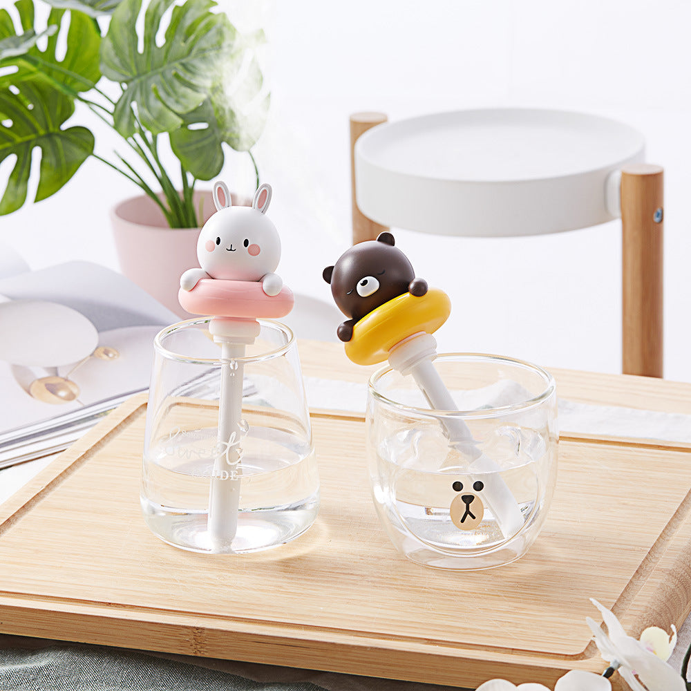 Novelty Gifts Bunny Humidifier Usb rechargeable sans fil Mini portable animal mignon lapin