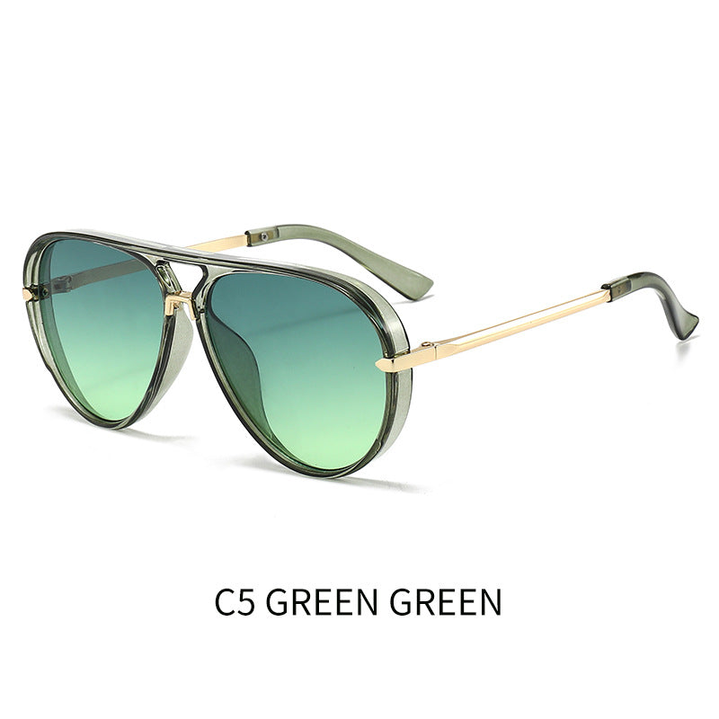 Lunettes de soleil de style grenouille