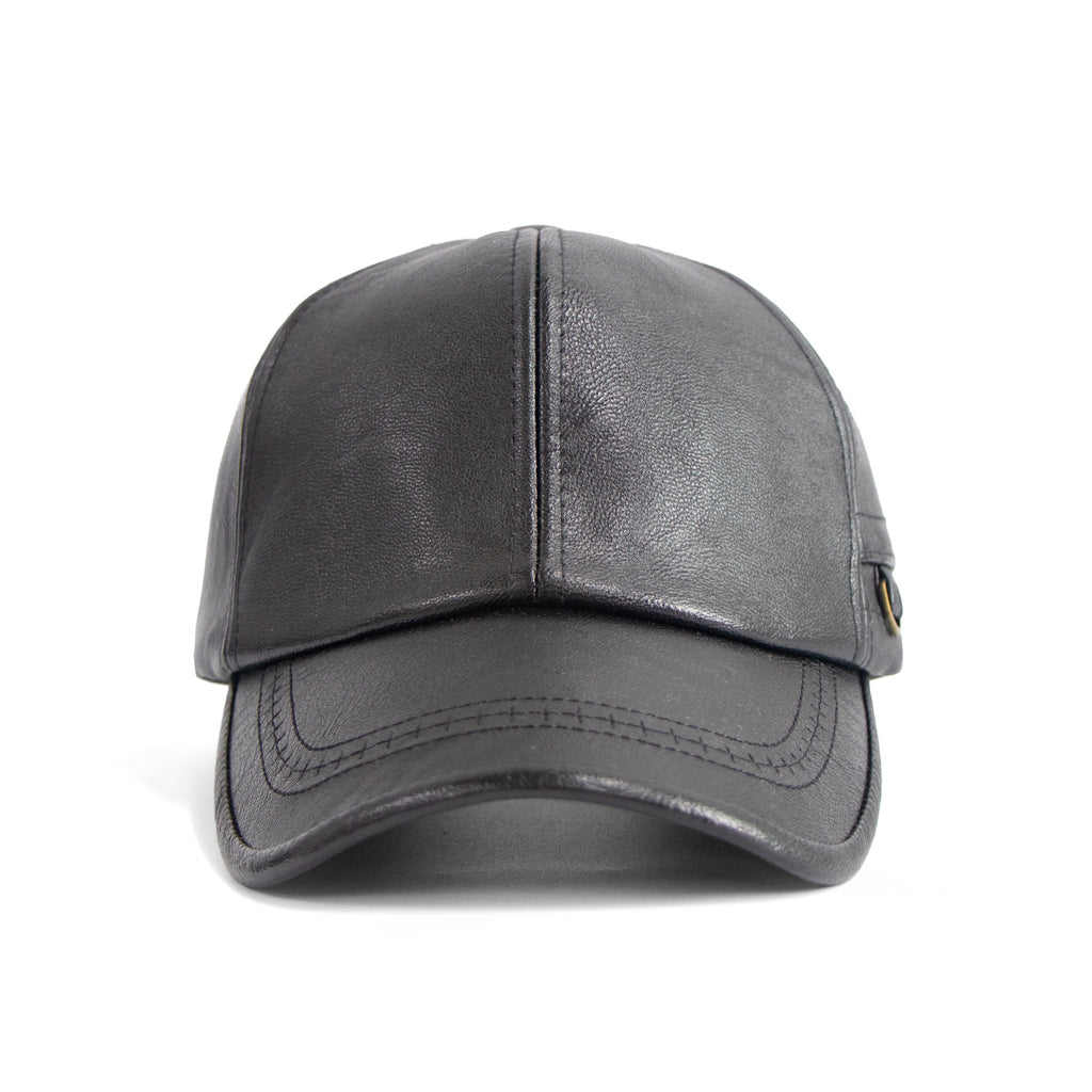 Chapeau de baseball en cuir PU printemps automne Modeable simple Snapback Hat pour les hommes
