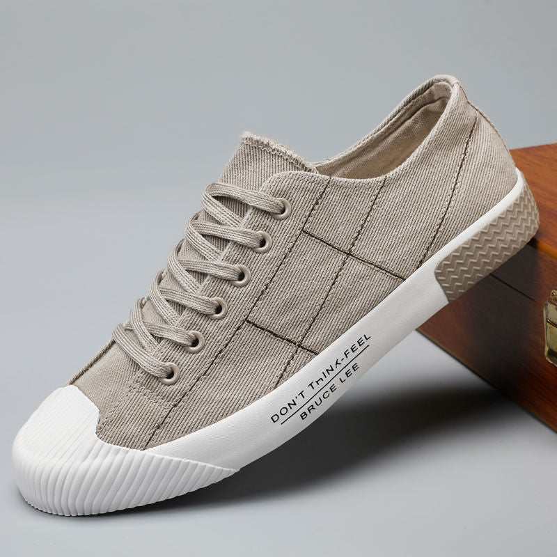 Automne Hommes Chaussures Casual Sneakers Toile style coréen