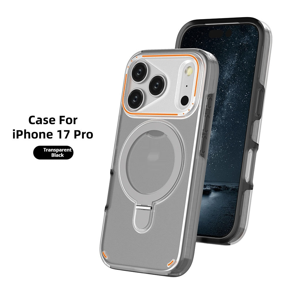 360 rotation support magnétique Matte téléphone Case pour I-Phone 17 Pro 17 Max Plus Shockpr