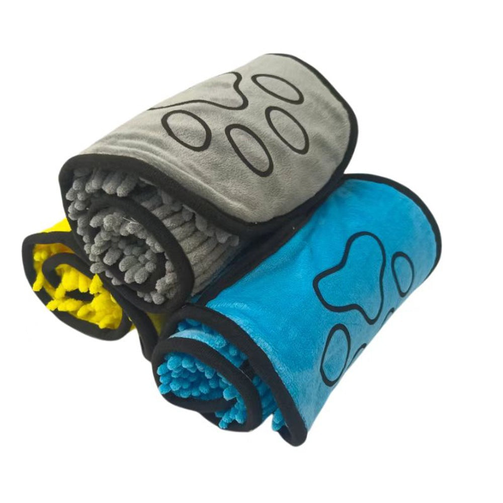 Serviette de bain pour animaux de compagnie
