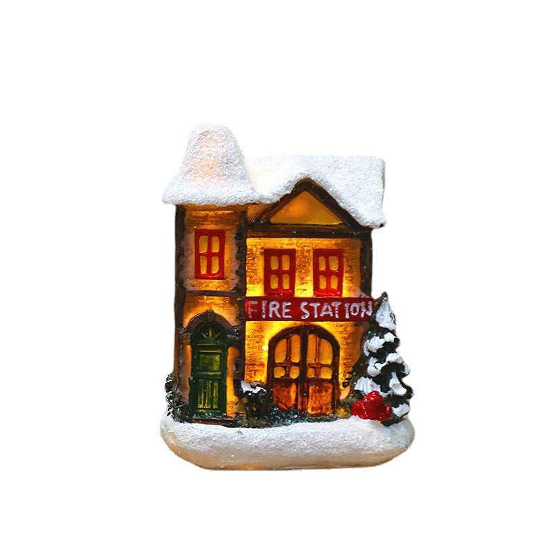 Maison de neige Maison fenêtre Décoration de Noël