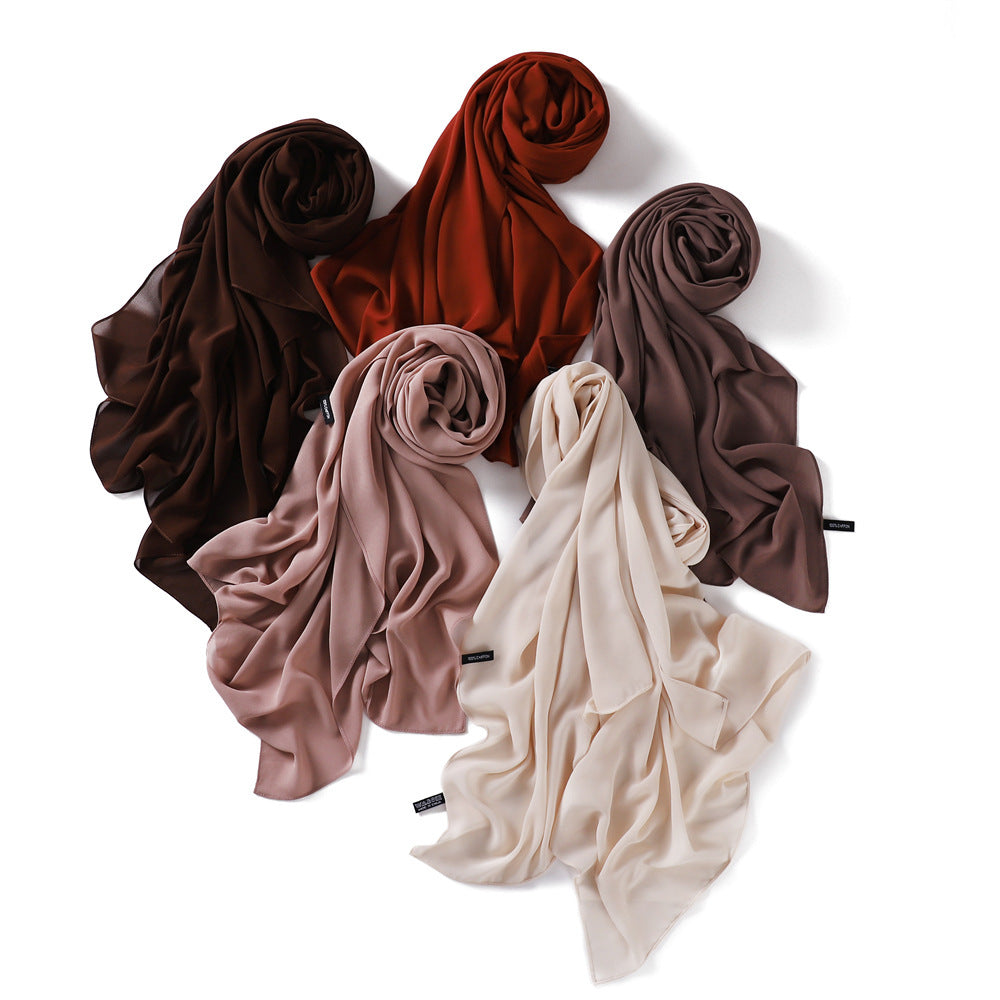 Echarpe de couleur solide pour les femmes