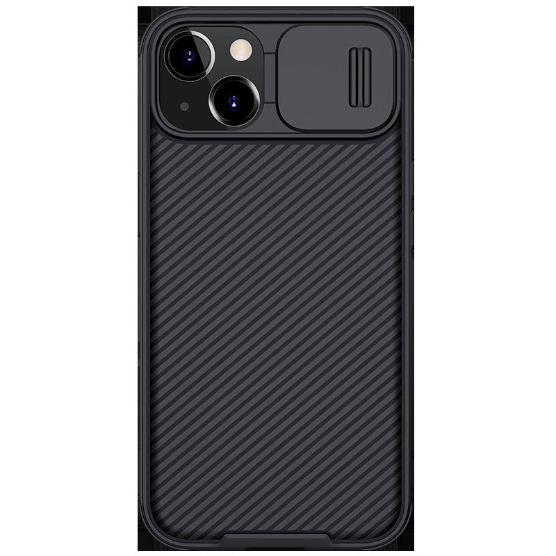 Convient pour miroir noir couverture coulissante Gants anti-drop mobile téléphone Case