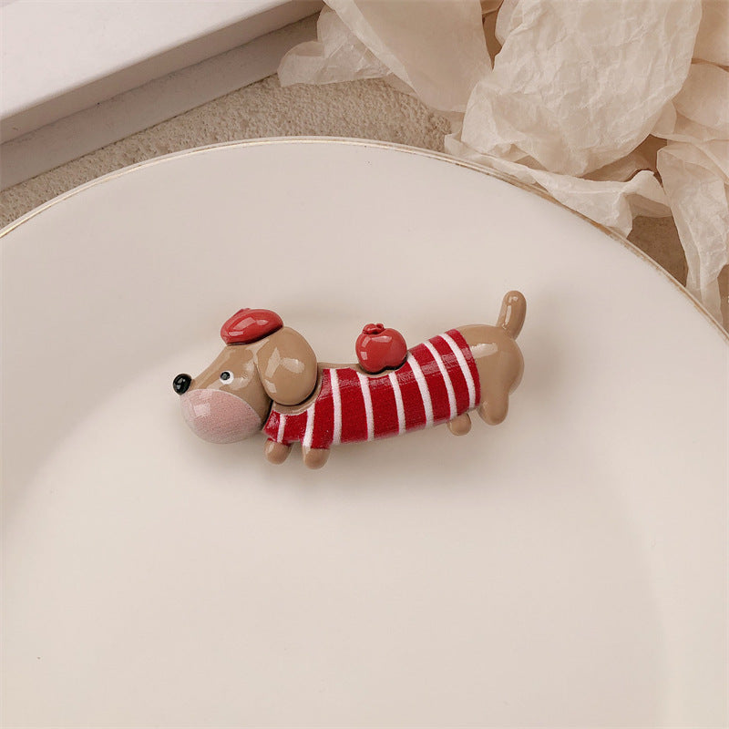 Funny Animal Hair Clips pour les chiots de Dachshund