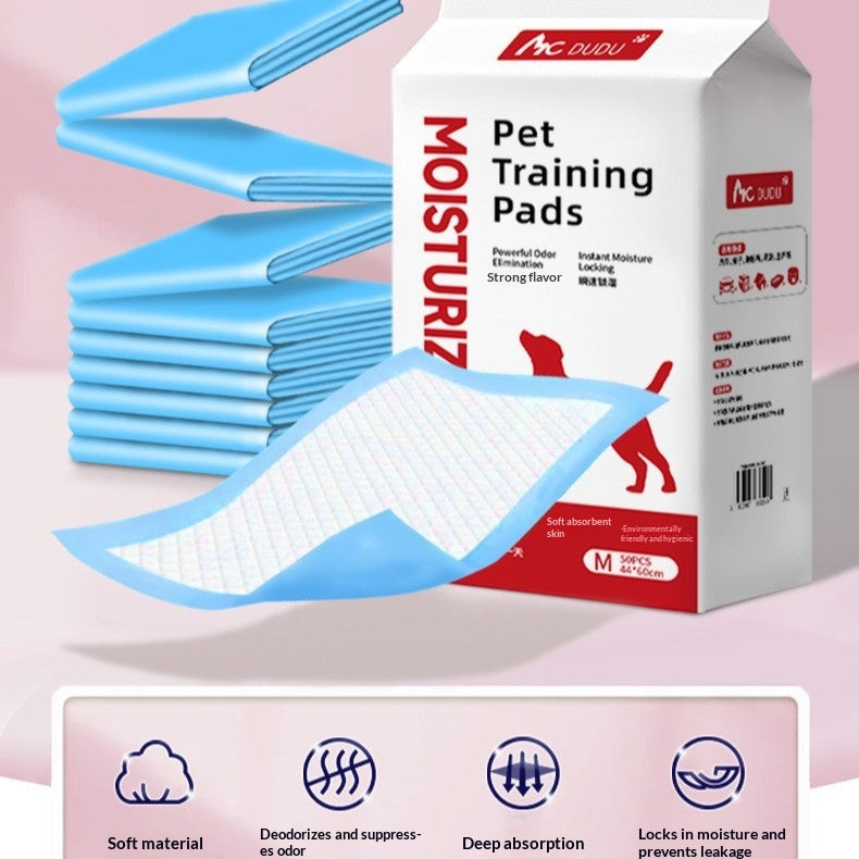 Thick Odor-Eliminating Dog Pads for Bathroom Use