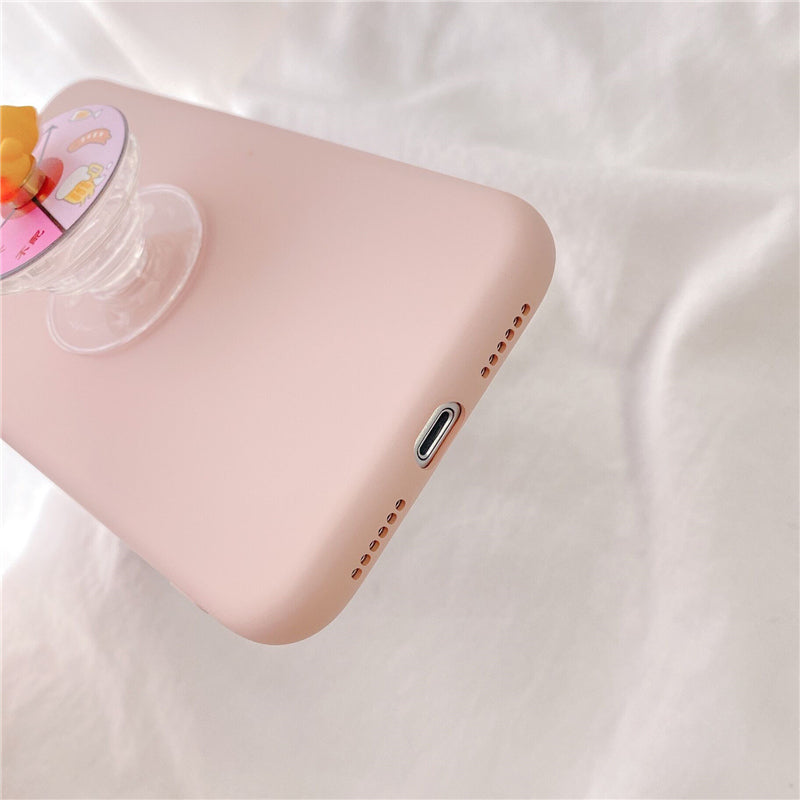 Étui de téléphone en silicone d'amour simple mode