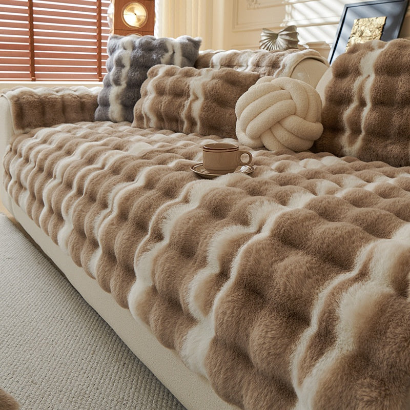 Coussin de canapé en velours gradué pour l'automne et l'hiverplush