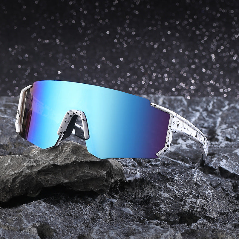 Lunettes d'oeil d'équitation Colorful Outdoor Women's European and American Style Conjoined Sunglass