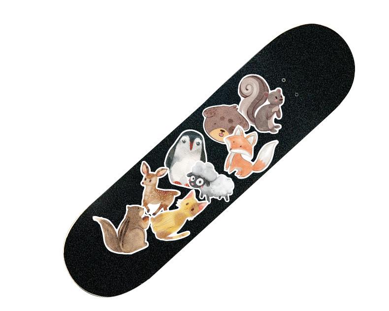 Stickers Plage Rétro Grande Taille 36 Pièces Surf Voyage