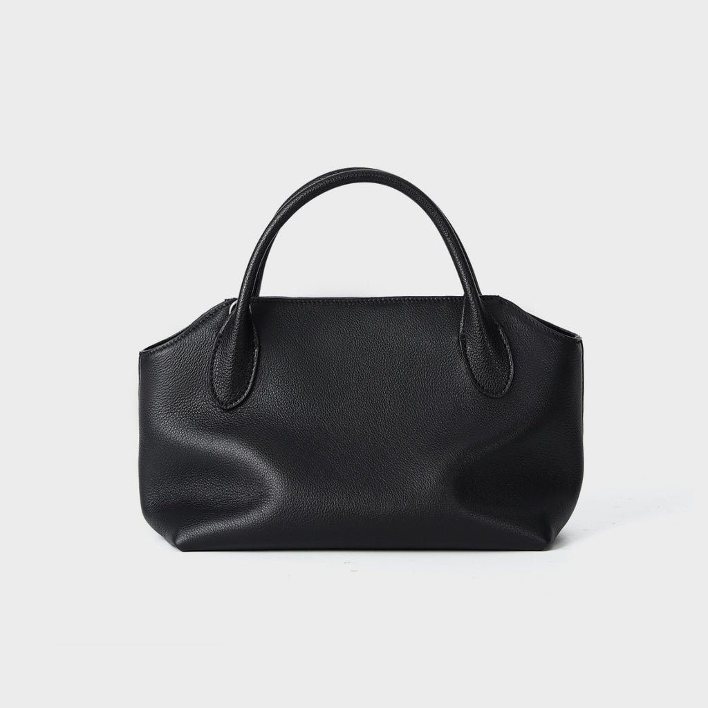 Sac à main en cuir véritable de luxe léger d'été avec une poignée courte fabriquée à partir de la vache à grains supérieurs