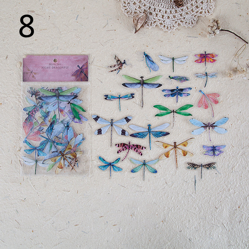 Sticker Wings Herbarium Series Handbook Material Décoration