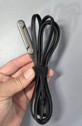 Câble de données pliable 2-en-1 de câble de charge rapide Tablette de téléphone pliable Typ