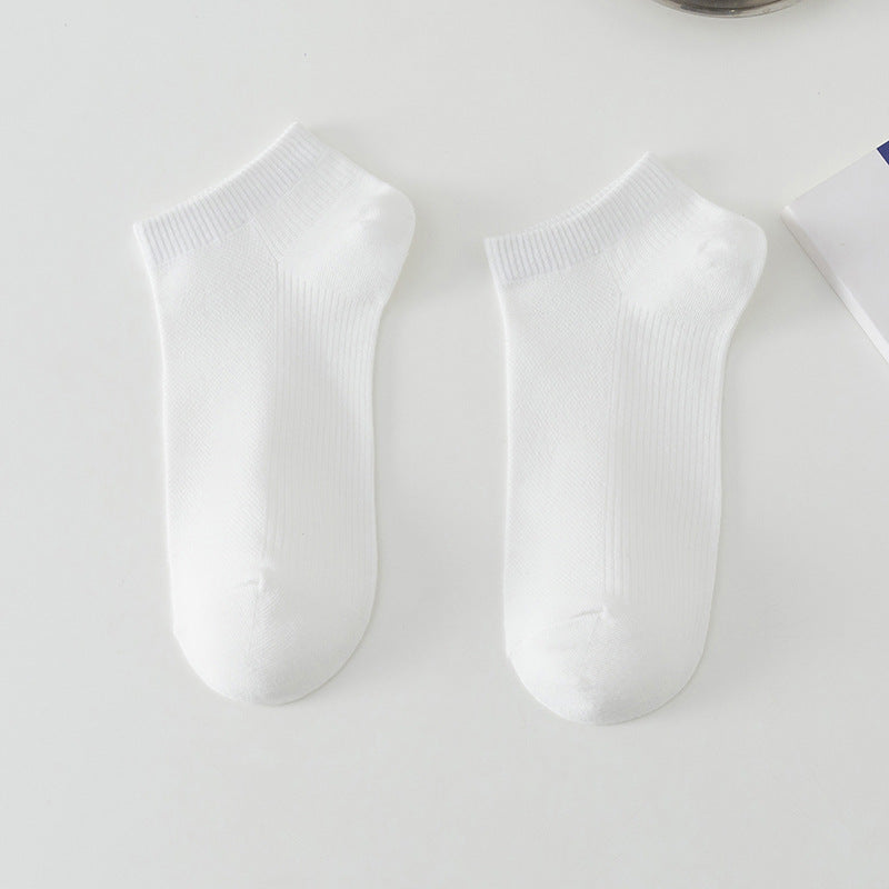 Chaussettes de bateau en polyester simple à faible coupe