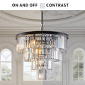 (Même que W1340P188542/L5007-600-B) 24" Cristal contemporain Moderne Chandeliers Cristal Cei