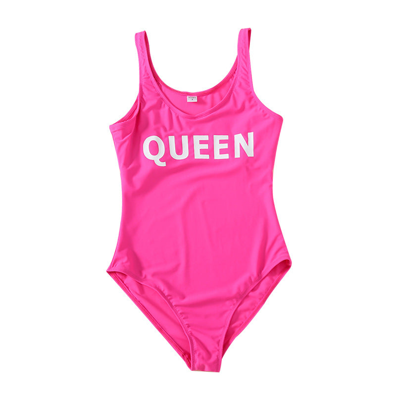 Femmes Sling Un-piece Maillot de bain pour homme Plage Short Famille Maillot de bain parent-enfant