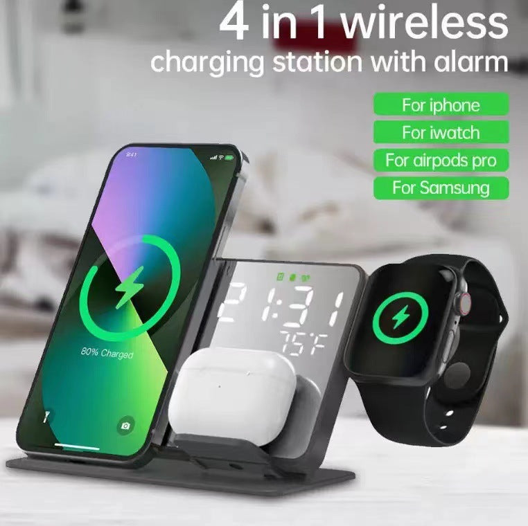 Four-en-un chargeur sans fil casque de téléphone mobile Smart Watch