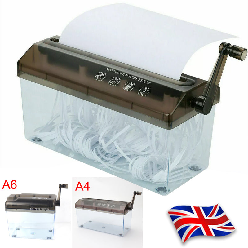 Portable A6 A4 main de papier Shredder manuel coupe droite bureau maison