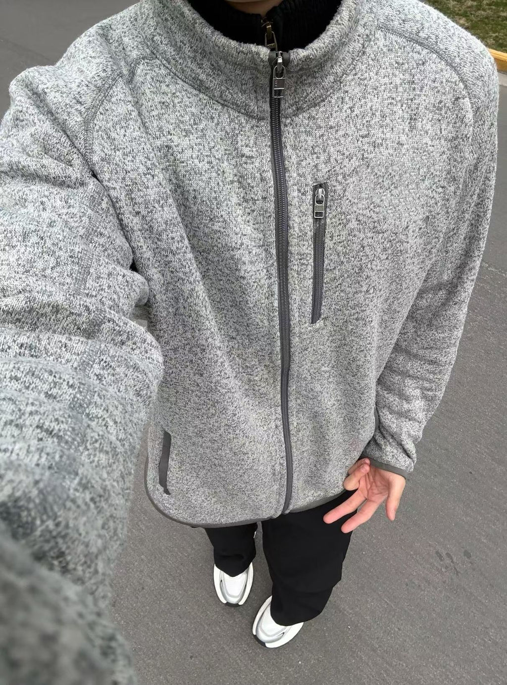 Veste en peluche pour hommes