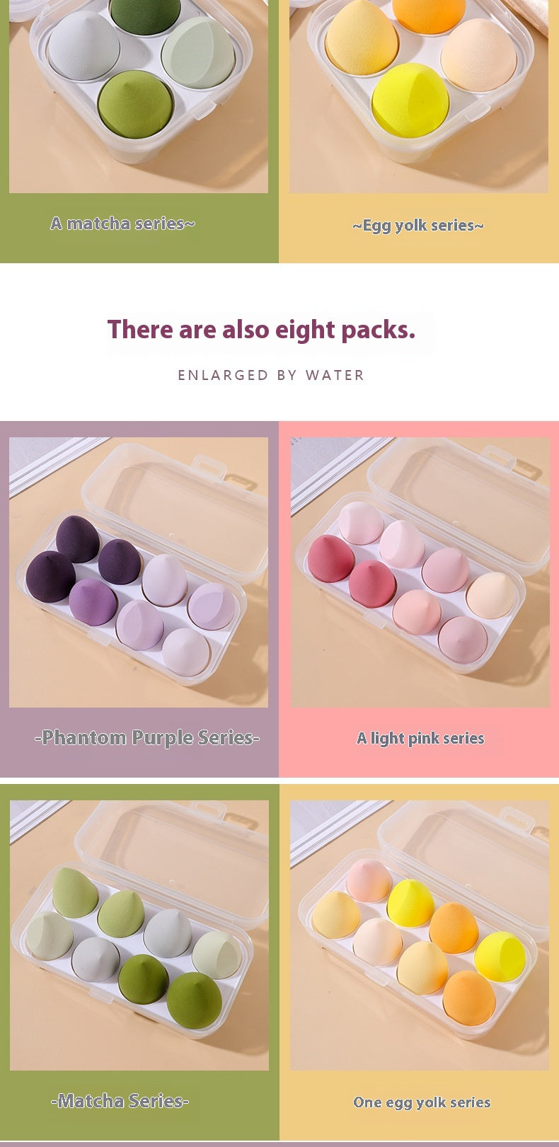 Cosmétiques Puff Puff Coussin Super Soft Smear-proof Beauty Blender Studio Sponge Egg