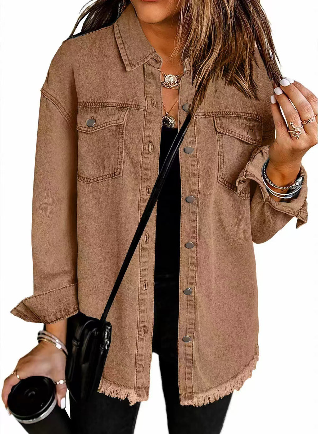 Veste Denim Lavée pour Femme