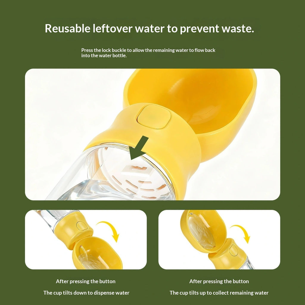 Distributeur d'eau portable pour animaux de compagnie pour les sorties