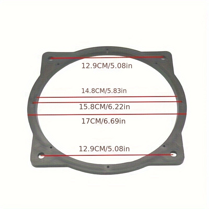 2PCS 6.5 pouces Adaptateur de porte avant bagues d'espacement compatibles avec Hyundai Ge 2006-2020